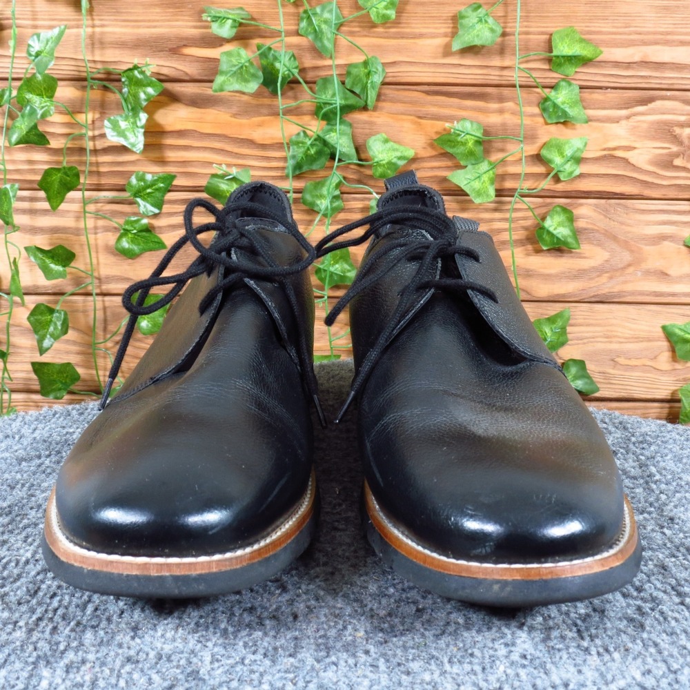 Hush Puppies Bennett PT Mens Oxford Shoe Size 12 Business Casual Black Leather - Picture 2 of 9